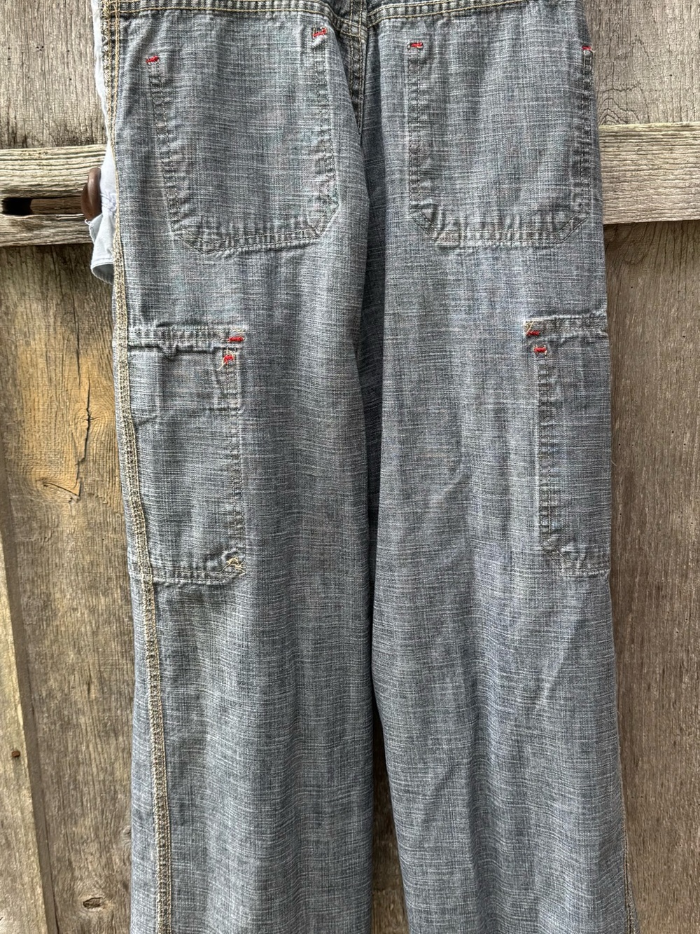 Wrangler Cargo Denim Pants Jeans with Flap Pockets youth boys size 14 regular - Picture 9 of 11